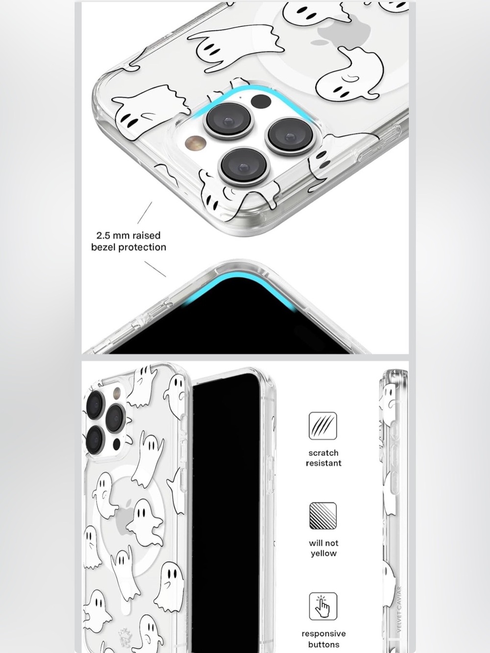 VELVET CAVIAR for iPhone 15 Pro Case Halloween Ghost - Compatible with MagSafe - Picture 6 of 6